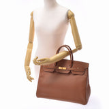 爱马仕爱马仕Birkin 40金色金支架□B刻有（1998年左右）kushbell手提包AB级使用Ginzo