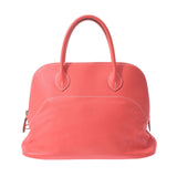 爱马仕爱马仕（Hermes Hermes Boledo）放松37玫瑰斋浦尔银支架□P雕刻（2012年左右）女士vo Sickm Handbag AB级使用Ginzo