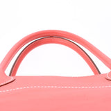 爱马仕爱马仕（Hermes Hermes Boledo）放松37玫瑰斋浦尔银支架□P雕刻（2012年左右）女士vo Sickm Handbag AB级使用Ginzo