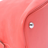 爱马仕爱马仕（Hermes Hermes Boledo）放松37玫瑰斋浦尔银支架□P雕刻（2012年左右）女士vo Sickm Handbag AB级使用Ginzo