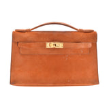 HERMES エルメス ポシェット ケリー オレンジ  ゴールド金具 □I刻印(2005年頃) レディース ドブリス ハンドバッグ Bランク 中古 銀蔵