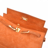 HERMES エルメス ポシェット ケリー オレンジ  ゴールド金具 □I刻印(2005年頃) レディース ドブリス ハンドバッグ Bランク 中古 銀蔵