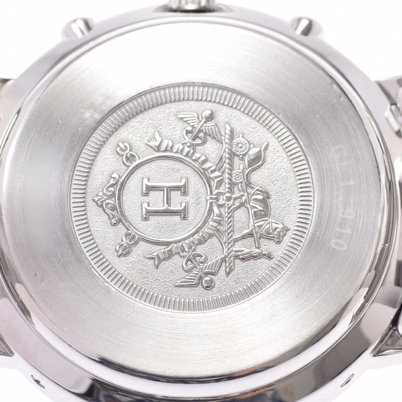 HERMES HERMES CLIPPER CHRONO CL1.910男士SS观看石英白色表盘