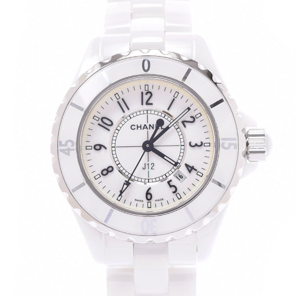 香奈儿香奈儿（Chanel Chanel）J12 33mm H0968男孩白色陶瓷/ss观看Quartz White Dial A RANS二手Ginzo