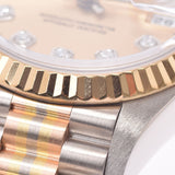 ROLEX Rolex Datejust 10P diamond 69179GBIC Ladies YG/WG/SS Watch Automatic Wrapping Champagne Dial A Rank used Ginzo