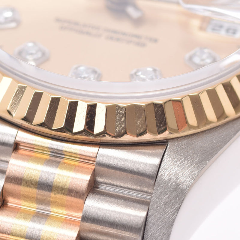 ROLEX ロレックス デイトジャスト 10Pダイヤ 69179GBIC レディース YG/WG/SS 腕時計 自動巻き シャンパン文字盤 Aランク 中古 銀蔵