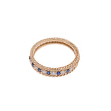 Christian DIOR Christian Dior No. 20 Ladies K18YG/Sapphire/Diamond Ring/Ring A Rank Used Ginzo