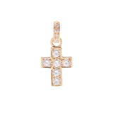 Ponte Vecchio Ponte Vequio Cross Diamond 0.55CT女士K18YG吊坠顶部A级使用Ginzo