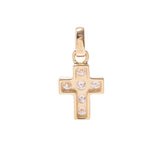 Ponte Vecchio Ponte Vequio Cross Diamond 0.55CT女士K18YG吊坠顶部A级使用Ginzo