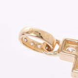Ponte Vecchio Ponte Vequio Cross Diamond 0.55CT女士K18YG吊坠顶部A级使用Ginzo