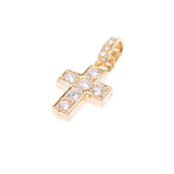 Ponte Vecchio Ponte Vequio Cross Diamond 0.55CT女士K18YG吊坠顶部A级使用Ginzo
