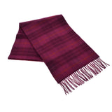 [Valentine Muffler] COACH Coach Check pattern Outlet Violet 4624 Unisex wool 95 %/cashmere 5 % muffler unused Ginzo