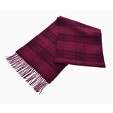 Coach coach check pattern outlet Violet 4624 Unisex wool 95 %/cashmere 5 % muffler unused Ginzo