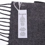 Coach Coach Outlet Black/Gray 76053 Unisex wool 95 %/cashmere 5 % muffler unused Ginzo