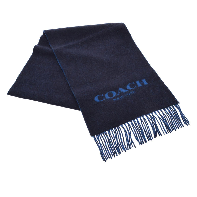 Coach Coach Outlet Navy/Blue 76053 Unisex wool 95 %/cashmere 5 % muffler unused Ginzo