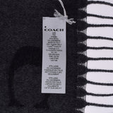 Coach Coach Signature Pattern Over -size Outlet Black 76384 Unisex wool 97 %/cashmere 3 % muffler unused Ginzo