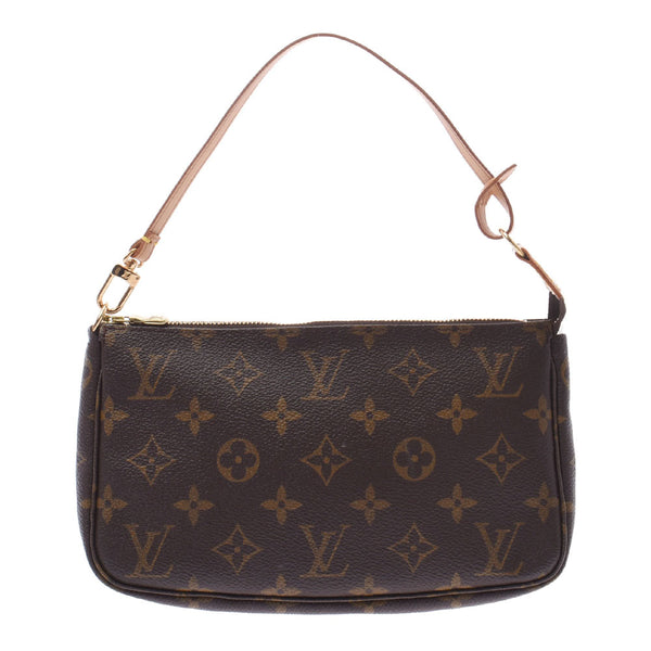 路易威顿路易·维顿（Louis Vuitton）路易威登（Louis Vuitton）会标pochette Accesswall brown M51980女士会标帆布辅助袋