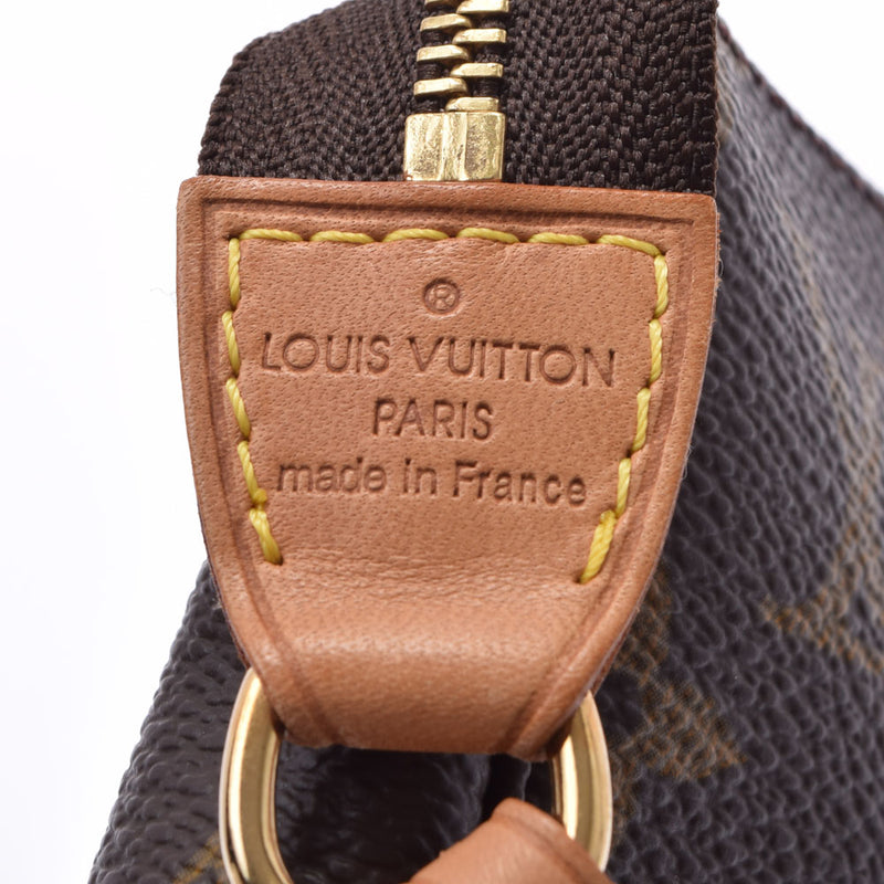 路易威顿路易·维顿（Louis Vuitton）路易威登（Louis Vuitton）会标pochette配件棕色M51980女士会标帆布辅助袋ab ab rank二手