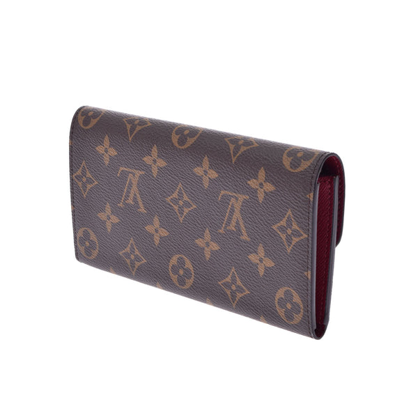 路易威顿路易·维顿（Louis Vuitton），路易威登（Louis Vuitton）会标portofoyille emily fuchsha M60697女usex monogram Canvas Canvas Wallet新Denus Ginzo