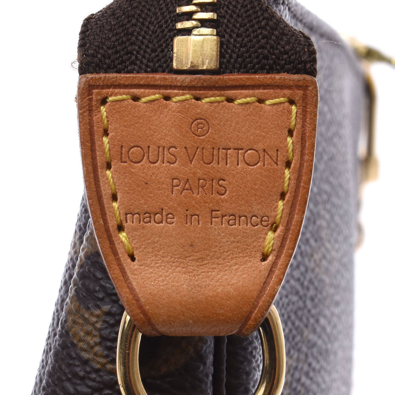 LOUIS VUITTON Louis Vuitton Monogram Mini Brown M58009 Ladies Monogram Canvas Accessory Pouch B Feden Ginzo