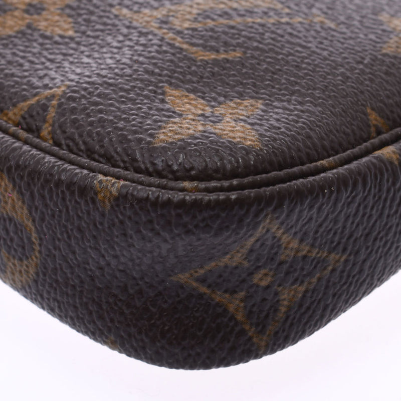 路易威顿路易·维顿（Louis Vuitton）路易威登（Louis Vuitton）会标迷你棕色M58009女士会标帆布配件袋B Feden Ginzo
