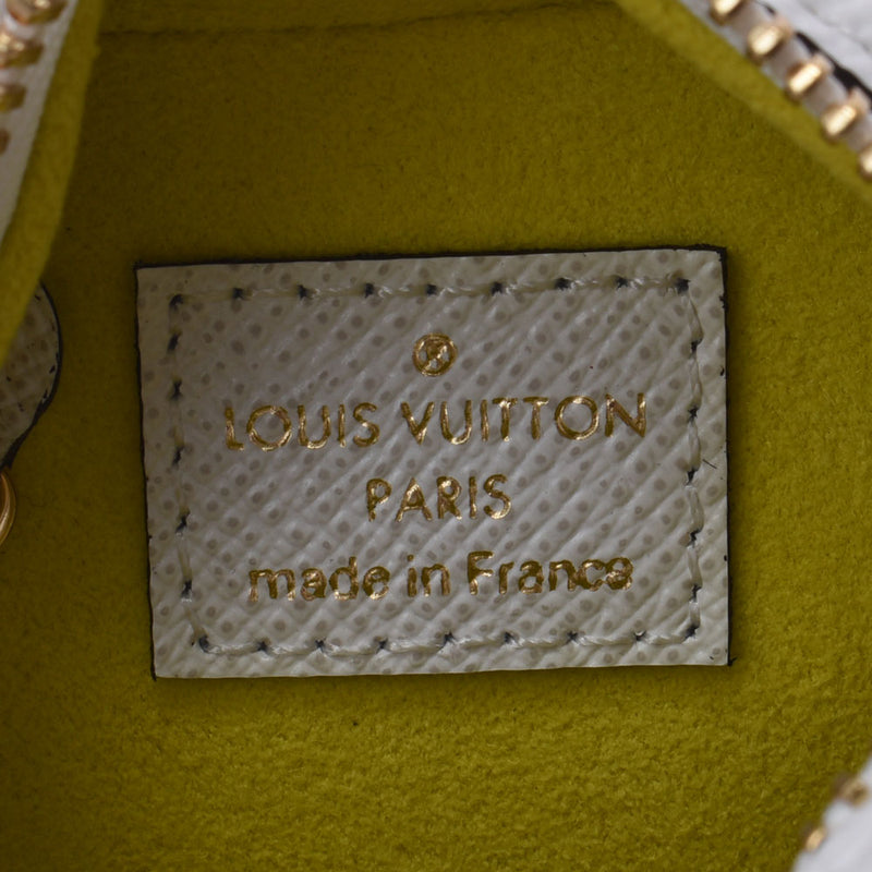 LOUIS VUITTON Louis Vuitton Monogram Giant Port Monna Cube White/Black/Purple/Green M67669 Unisex Monogram Canvas Accessory Pouch A Rank used Ginzo