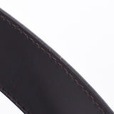 LOUIS VUITTON Louis Vuitton Episenture Slender 35mm Size 85 Reversible Black Silver Bracket M0128V Men's Epireather Belt AB Rank Used Ginzo