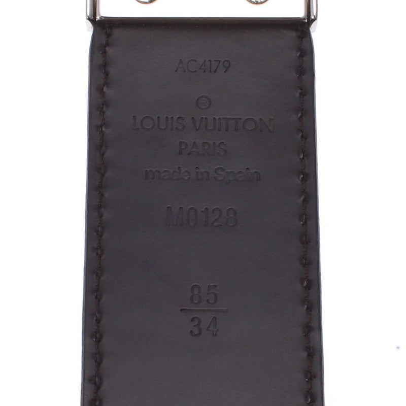 LOUIS VUITTON ルイヴィトン エピ サンチュールスレンダー 35MM サイズ85 リバーシブル 黒 シルバー金具 M0128V メンズ エピレザー ベルト ABランク 中古 銀蔵