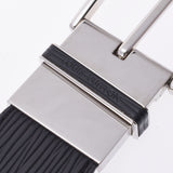 LOUIS VUITTON Louis Vuitton Episenture Slender 35mm Size 85 Reversible Black Silver Bracket M0128V Men's Epireather Belt AB Rank Used Ginzo