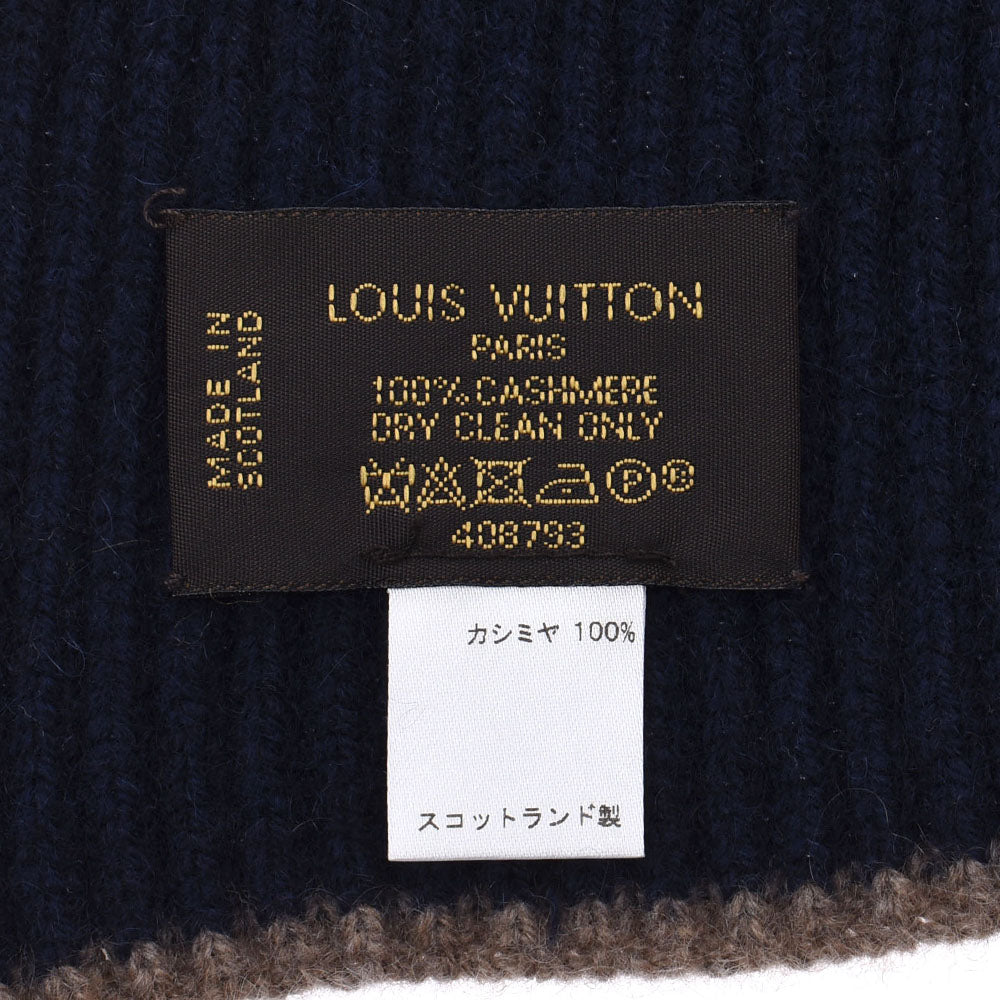 ルイヴィトンワッペン付き 紺 ユニセックス マフラー LOUIS VUITTON 中古 – 銀蔵オンライン