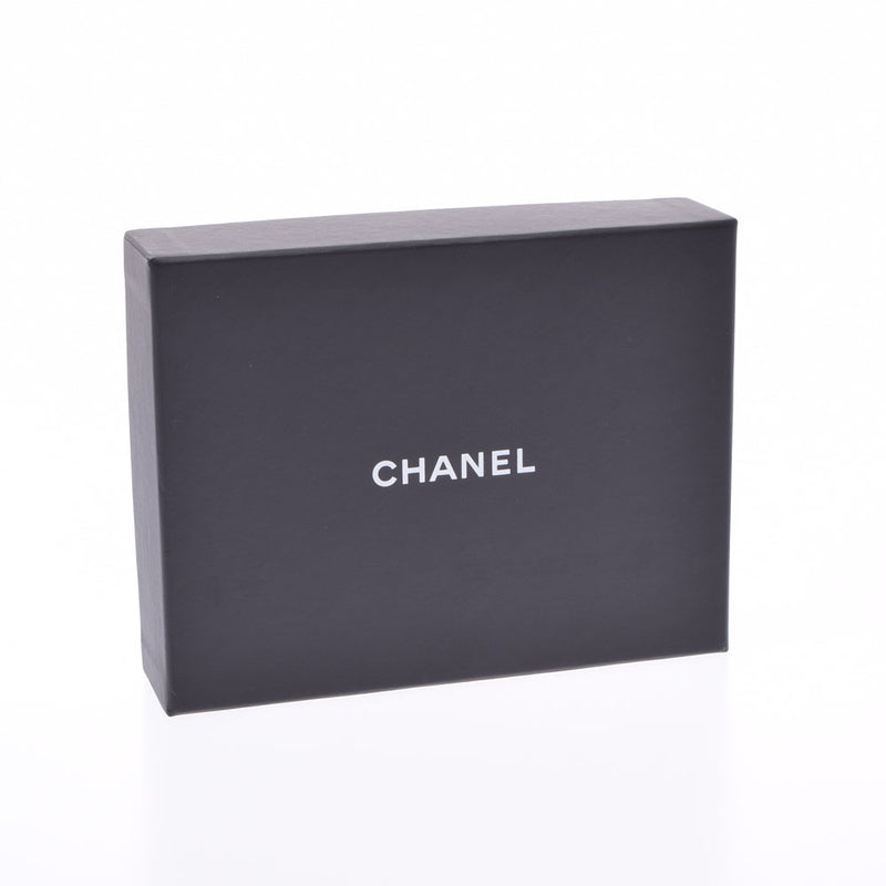 CHANEL Chanel Matrasse Compact Wallet Pink Silver Bracket Ladies Calf Three Fold Wallet B Rank Used Ginzo