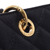 CHANEL Chanel Matrasse GST Tote Black Gold Bracket Ladies Cabiaskin Tote Bag A Rank used Ginzo