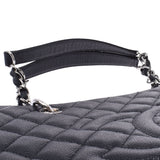 CHANEL シャネル マトラッセ GSTトート 黒 シルバー金具 レディース キャビアスキン トートバッグ Aランク 中古 銀蔵