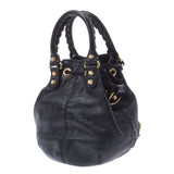 BALENCIAGA Balenciaga Zopom Pom 2WAY Shoulder Bag Black 285439 Ladies Calf Handbag AB Rank Used Ginzo