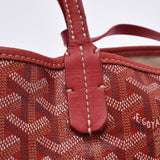 GOYARD Goyal Saint -Lui PM Red Unisex PVC/Leather Tote Bag B Rank used Ginzo