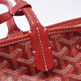 GOYARD Goyal Saint -Lui PM Red Unisex PVC/Leather Tote Bag B Rank used Ginzo