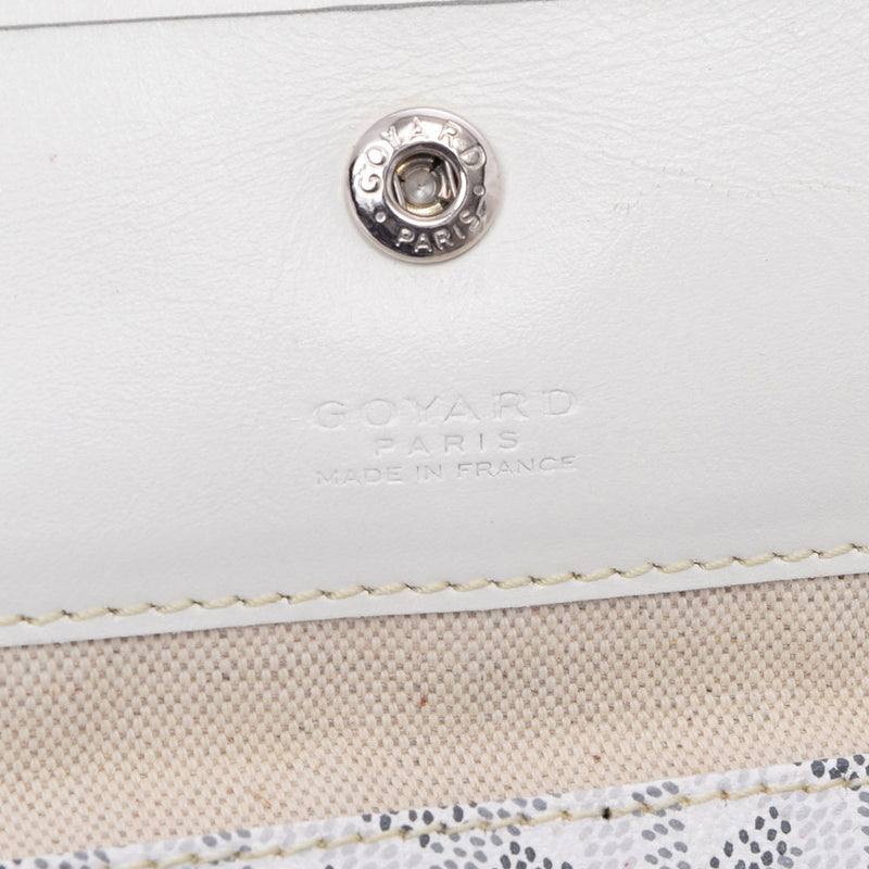 Goyard Goyal Saint -lui PM白色男女pvc手提袋B级使用Ginzo