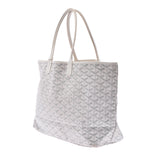 Goyard Goyal Saint -lui PM白色男女pvc手提袋B级使用Ginzo