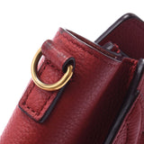 CELINE Celine Ragger Nano Shopper 2WAY Red Ladies Calf Handbag AB Rank Used Ginzo