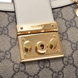 GUCCI Gucci Pad Rock Beige/Ivory 498156 Ladies PVC Calf Shoulder Bag A Rank used Ginzo