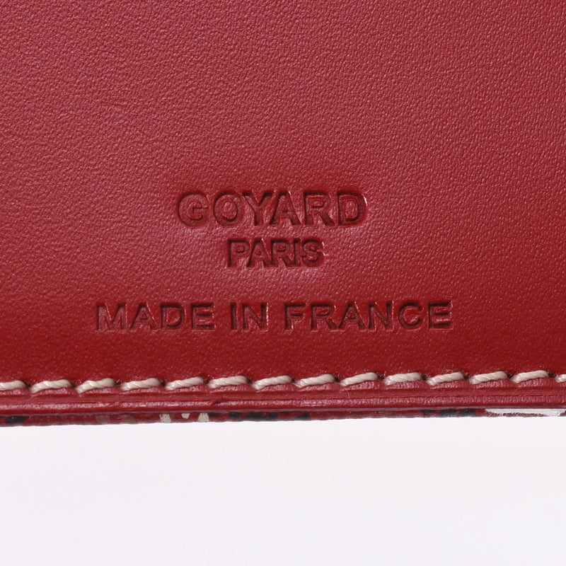 GOYARD ゴヤール ノートカバー ブックカバー 赤 ユニセックス PVC 手帳カバー ABランク 中古 銀蔵