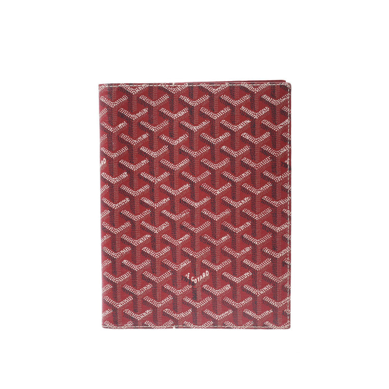 ゴヤールノートカバー ブックカバー 赤 ユニセックス PVC 手帳カバー