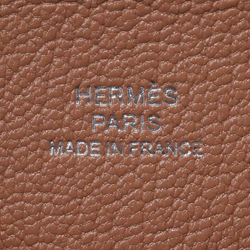 HERMES Hermes Calvy Rose Texas/Kublaco Y engraved (around 2020) Unisex Shable Card Case Unused Ginzo