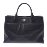 CHANEL Chanel Executive Tote 2WAY Black Silver Bracket Ladies Caviar Skin Tote Bag A Rank used Ginzo