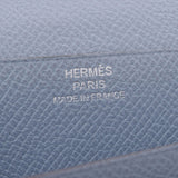 HERMES Hermes Beans Frame/Blue Ring Silver Bracket □ Q engraved (around 2013) Ladies Vo Epson Long Wallet AB Rank Used Ginzo