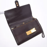 爱马仕爱马仕（Hermes Hermes）Pochette Jet Kouge Gold Bracket□L雕刻（2008年左右）MUNISEX BOX CURF Curf Curf Curf Curf Bag B等级使用Ginzo