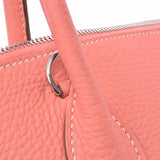 爱马仕爱马仕无聊的37个缝隙银支架□Q -graved（2013年左右）女士Toryon Lemance手提包A级使用Ginzo