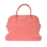 爱马仕爱马仕无聊的37个缝隙银支架□Q -graved（2013年左右）女士Toryon Lemance手提包A级使用Ginzo