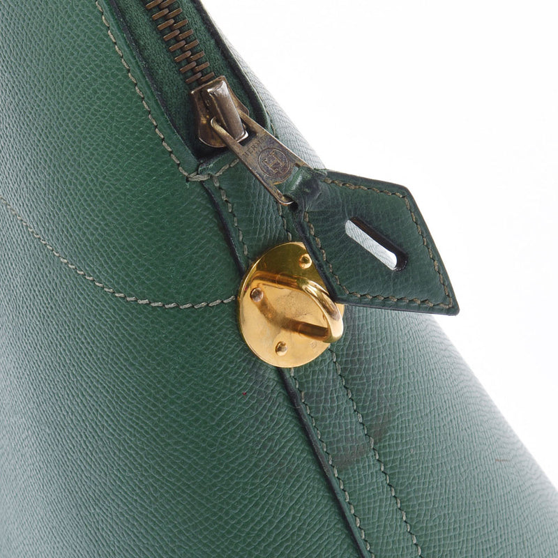 HERMES Hermes Bored 37 Green Gold Bracket ○ Y engraved (around 1995) Ladies Kushbell Handbag B Rank used Ginzo