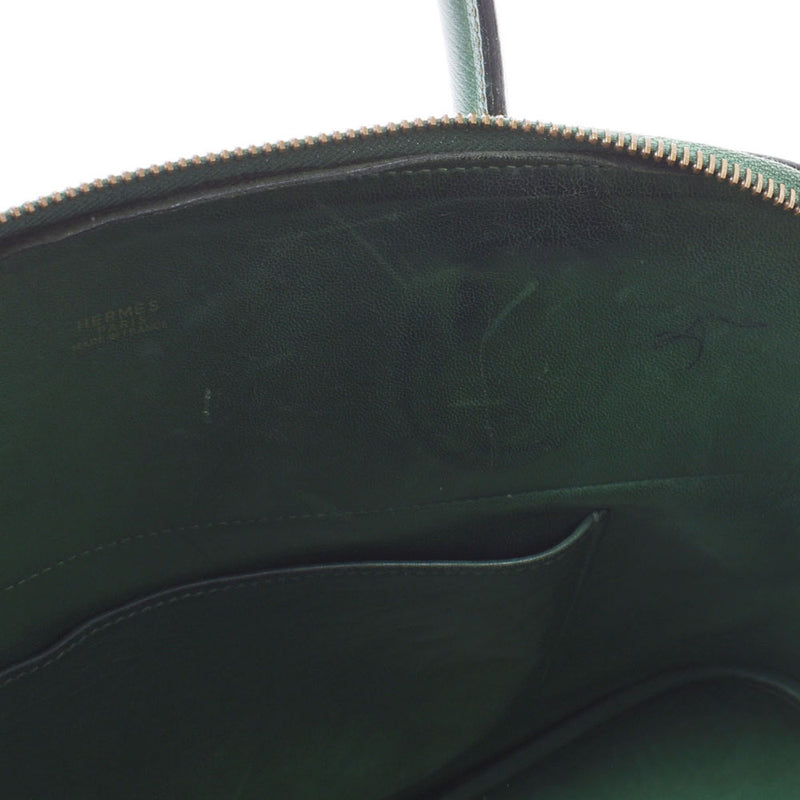 HERMES Hermes Bored 37 Green Gold Bracket ○ Y engraved (around 1995) Ladies Kushbell Handbag B Rank used Ginzo